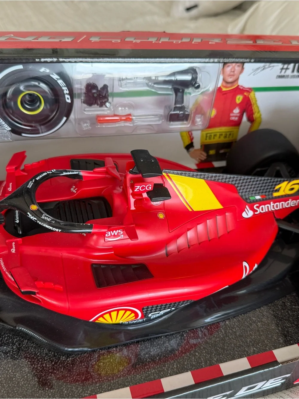 Red Ferrari-Style Formula Racing Car Toy - Kids Vehicles